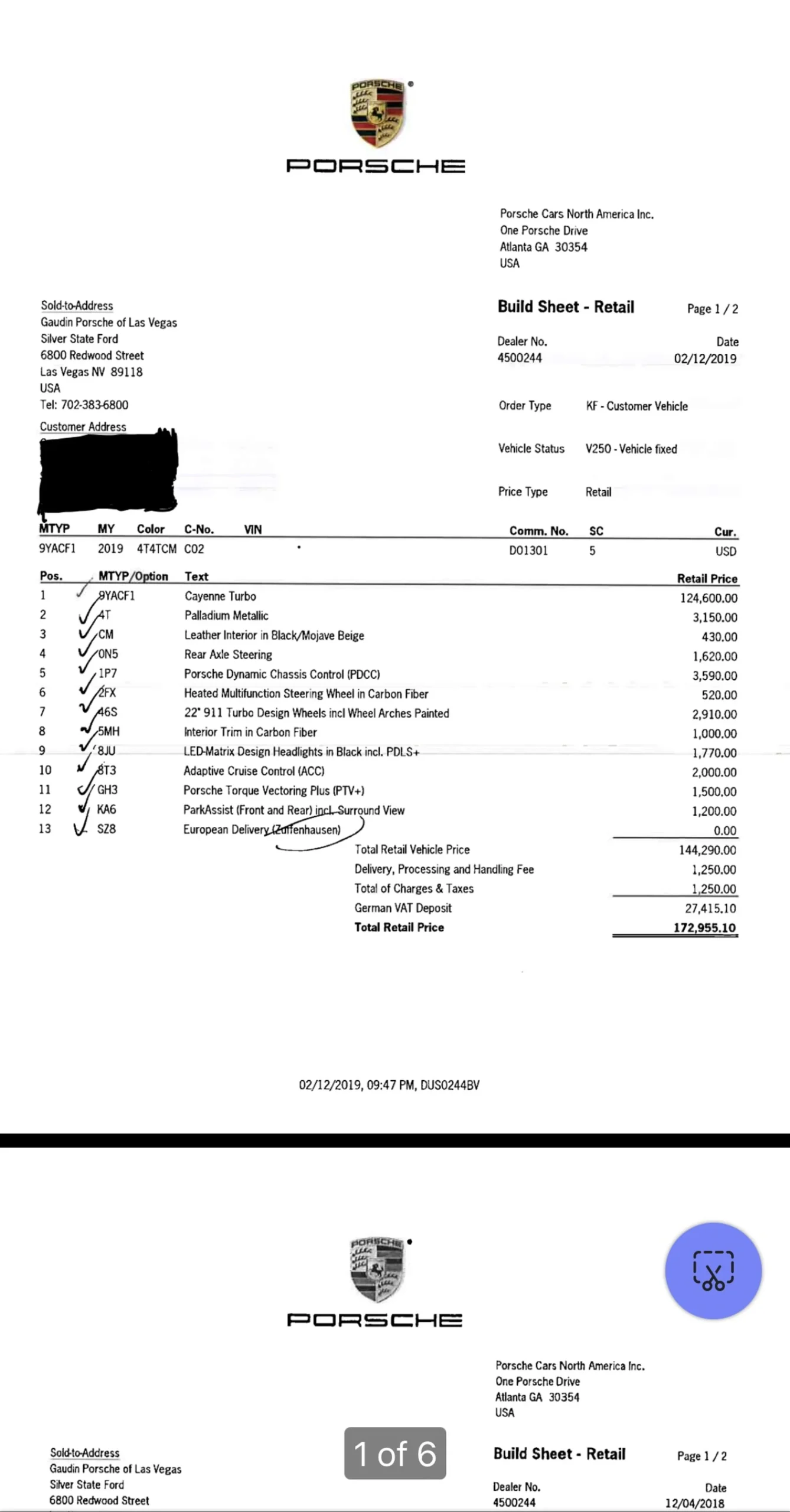 2019 Porsche Cayenne Turbo